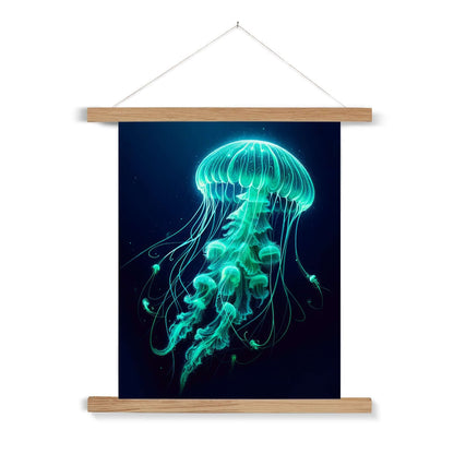 Glowing Jellyfish | Hanging Print