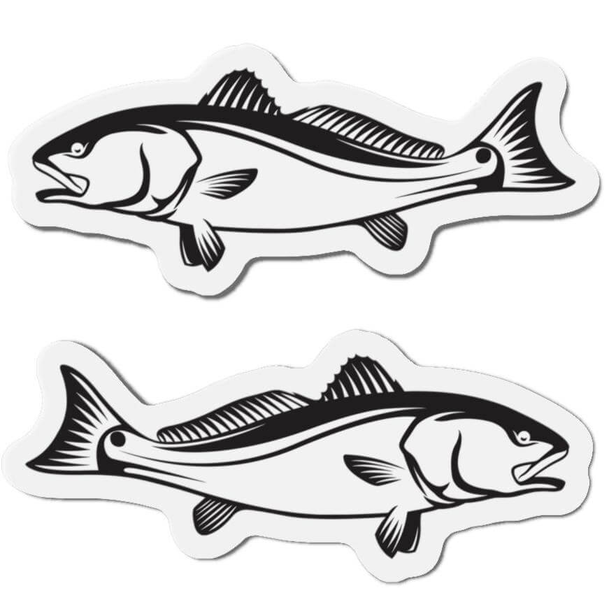 Red Drum Fish Shaped Magnets for Fridge Décor