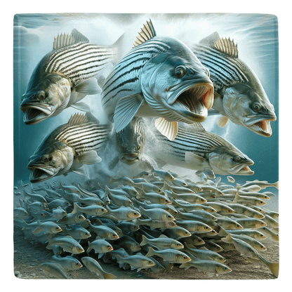 Vibrant school of fish showcasing ocean life, perfect for fish décor enthusiasts.