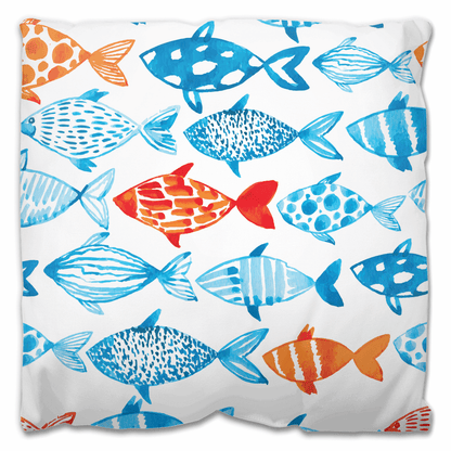 Watercolor Fish | Outdoor Pillow