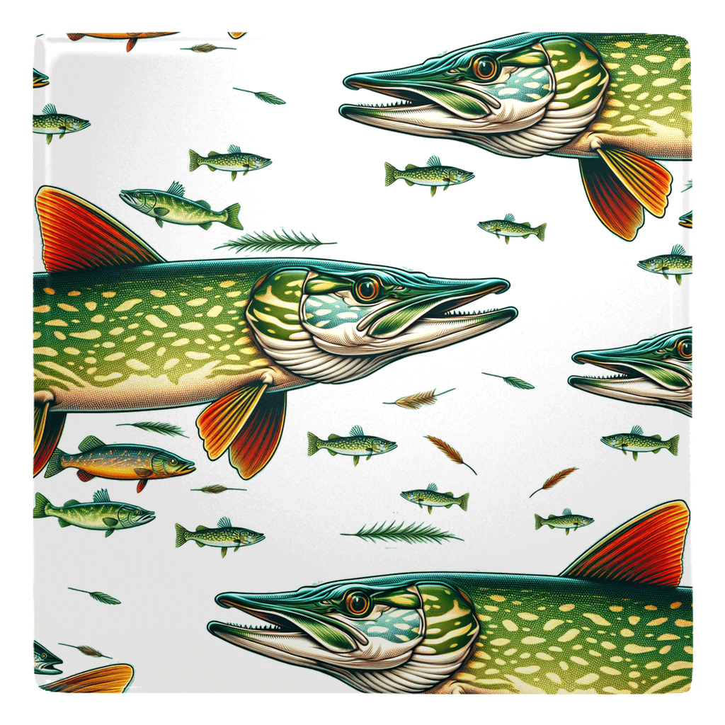 Northern Pike fish shaped magnets for fun kitchen décor.