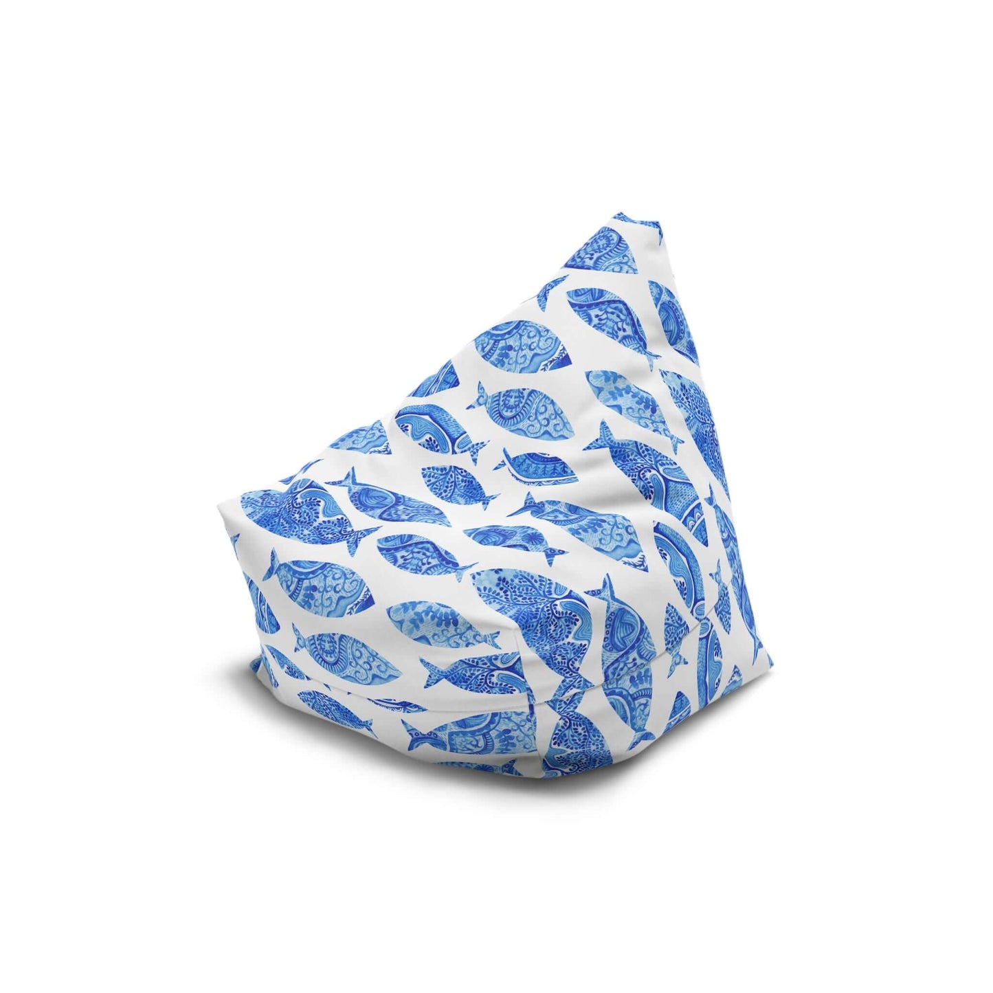 Blue Watercolor Fish | Bean Bag Chair Cover