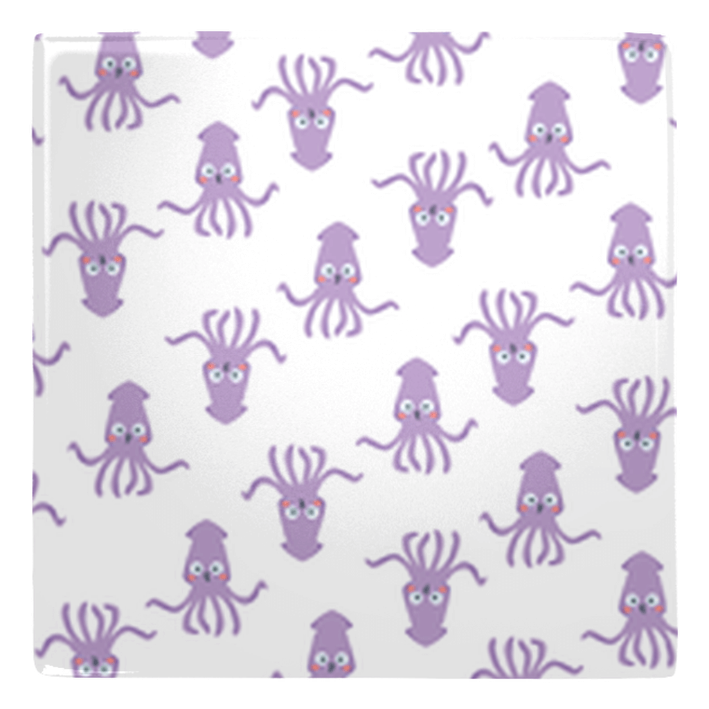 Cute purple octopus pattern fun fridge magnets for kitchen decor