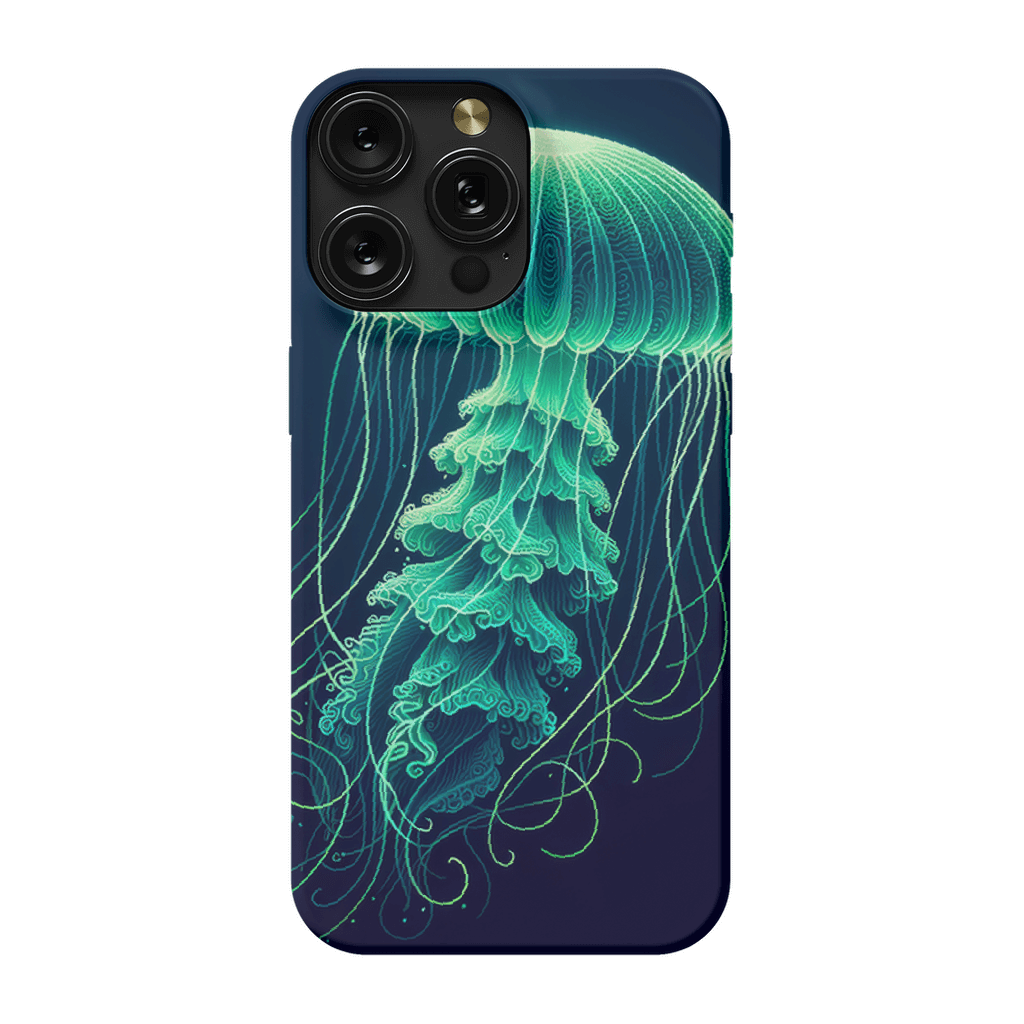 Glowing Green Jellyfish | Phone Case