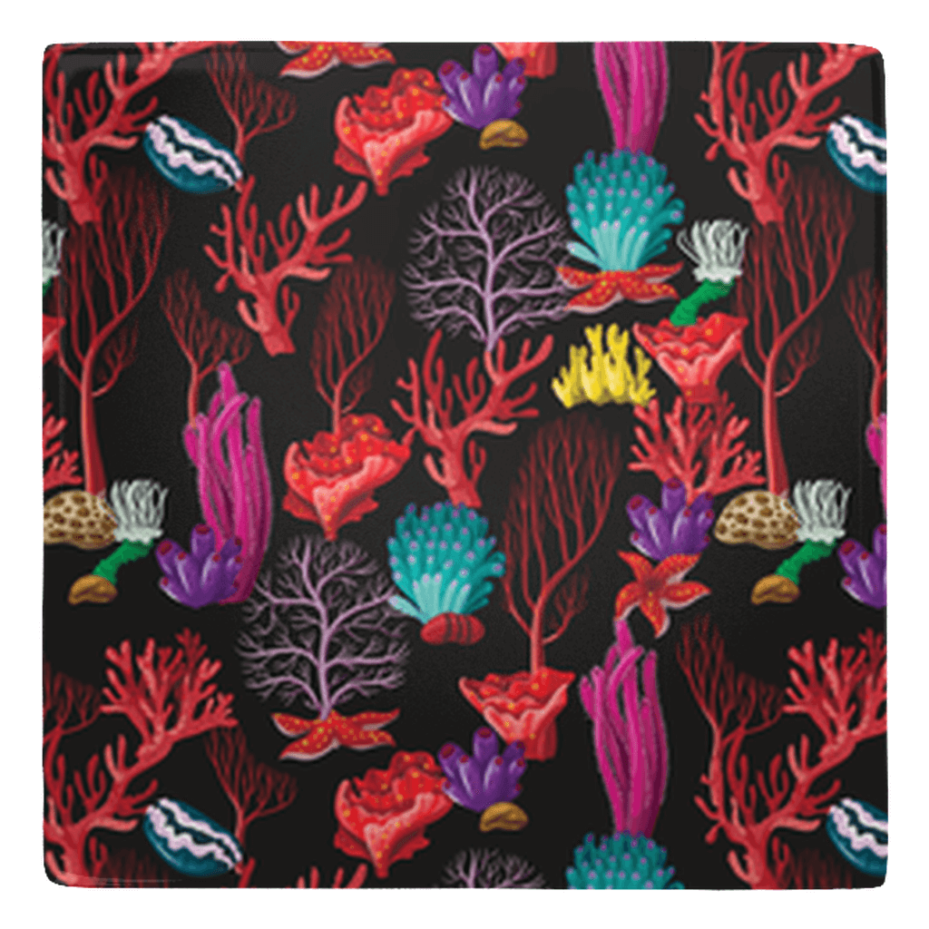 Colorful Coral Metal Magnets with vibrant fish décor pattern, perfect for brightening up your fridge or office space.