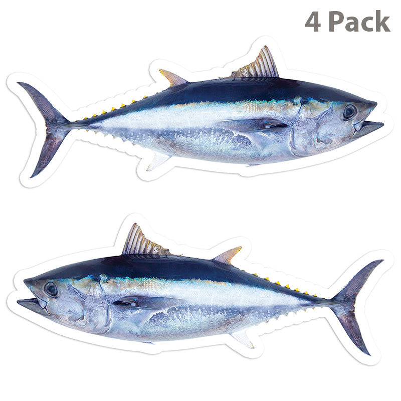 Bluefin Tuna 5 inch 4 sticker pack.