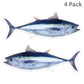 Bluefin Tuna 8 inch 4 sticker pack.