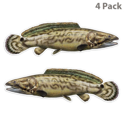 Bowfin 14 inch 4 sticker pack.