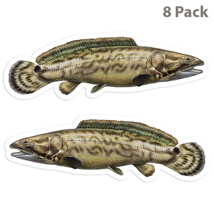 Bowfin 5 inch 8 sticker pack.