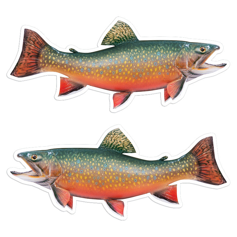 Brook Trout 8 inch stickers left and right facing.
