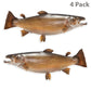 Brown Trout 14 inch 4 sticker pack.