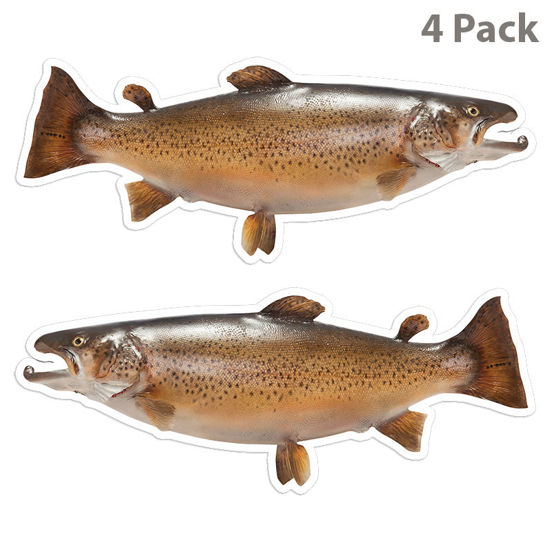 Brown Trout 8 inch stickers left and right facing.