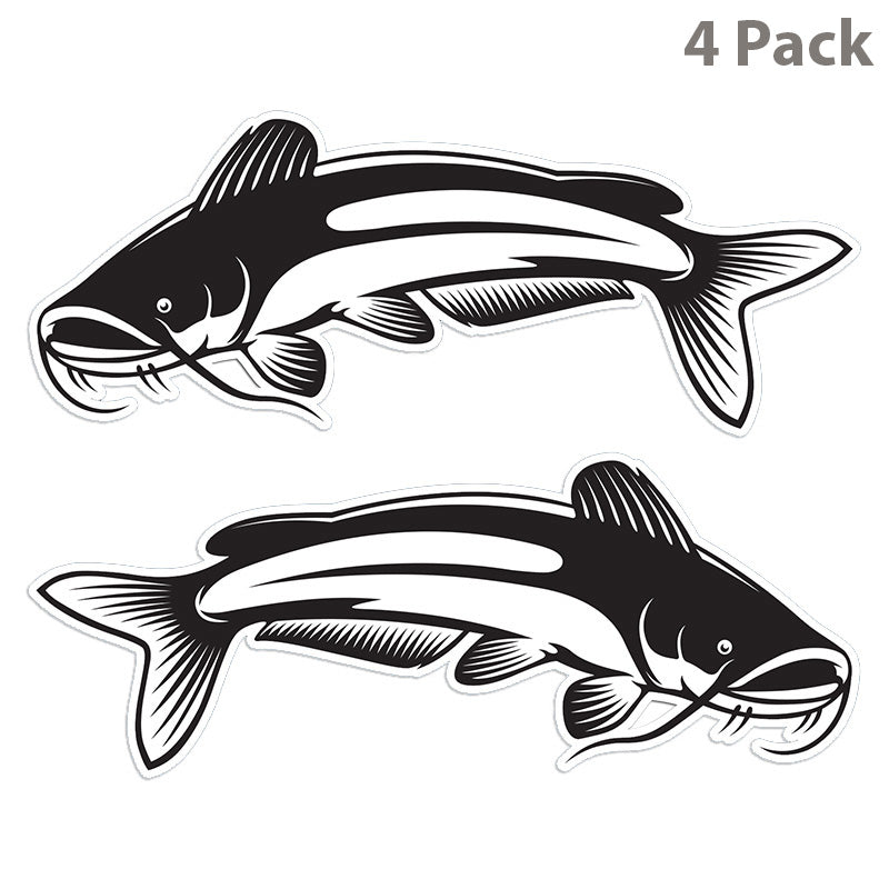 Catfish 14 inch 4 sticker pack.