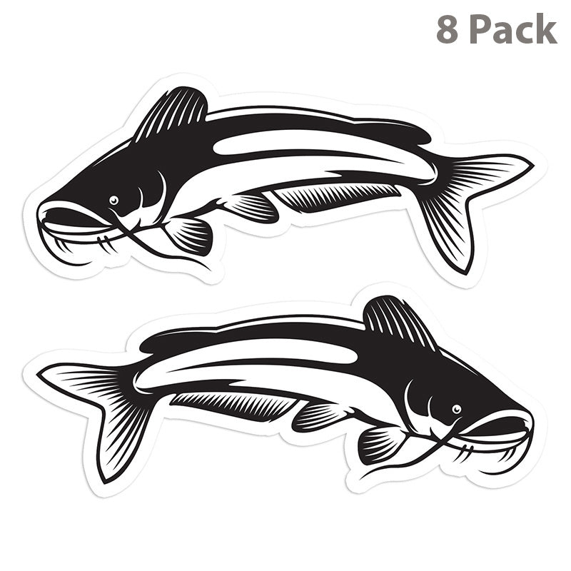 Catfish 5 inch 8 sticker pack.