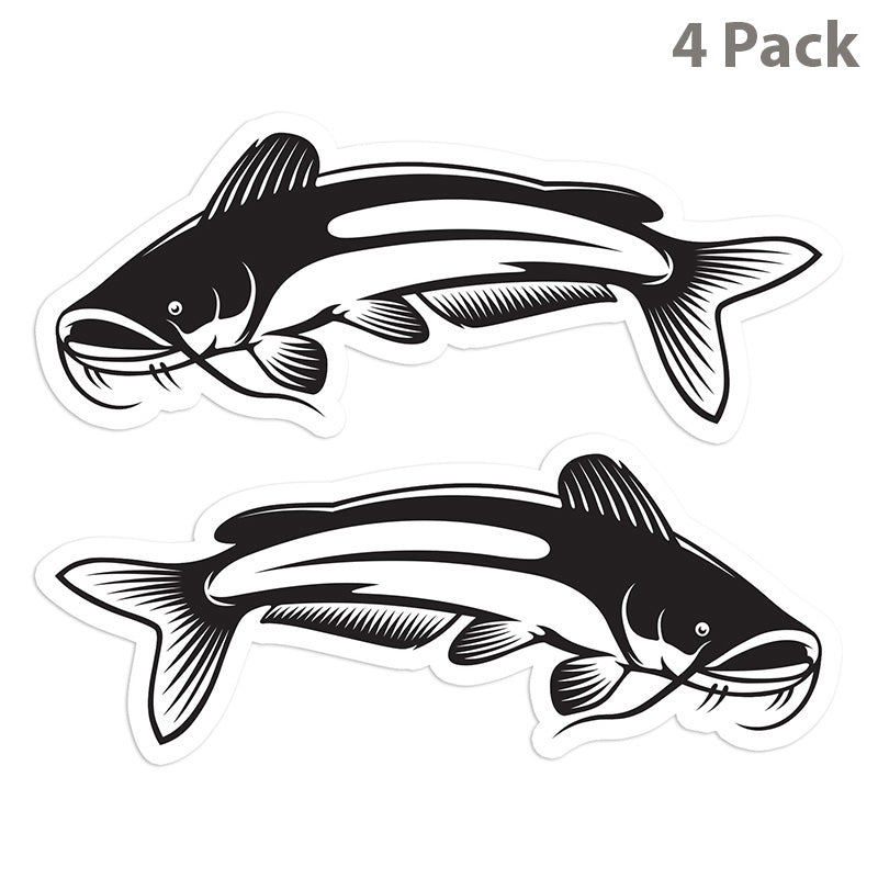 Catfish 5 inch 4 sticker pack.