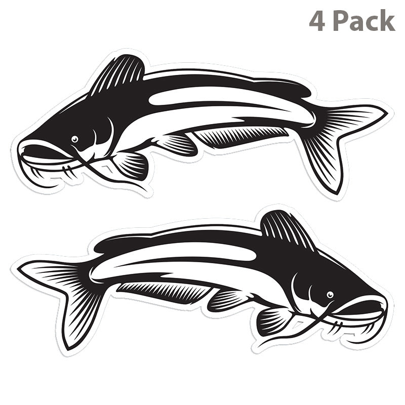 Catfish 8 inch 4 sticker pack.