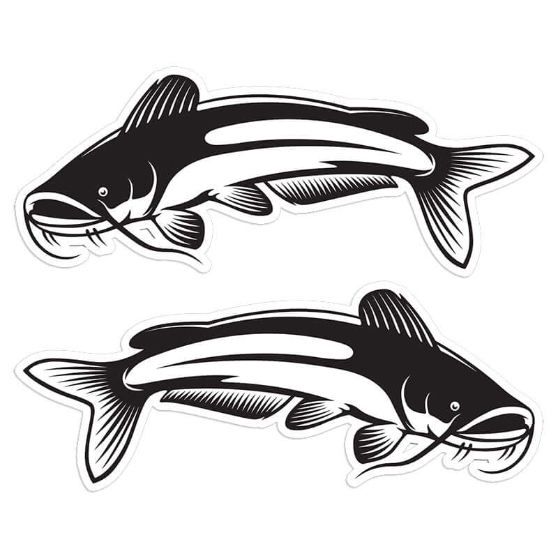 Catfish Stickers - Stickers, Decals