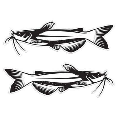 Channel Catfish 14 inch stickers left and right facing.