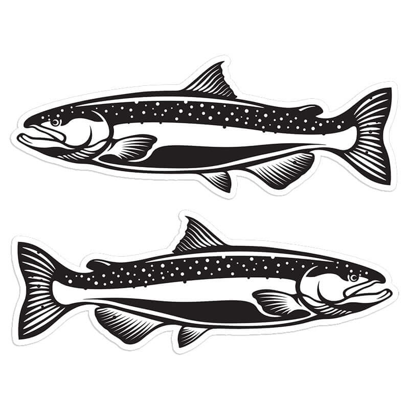 Chinook Salmon - Stickers, Decals