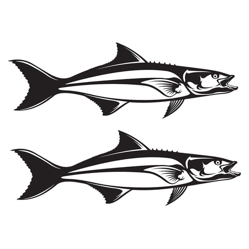 "Cobia fish wall decals, fully customizable from 40-70 inches, add text, perfect fishing wall stickers for bedroom decor."