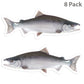 Coho Salmon 5 inch 8 sticker pack.