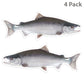 Coho Salmon 8 inch 4 sticker pack.
