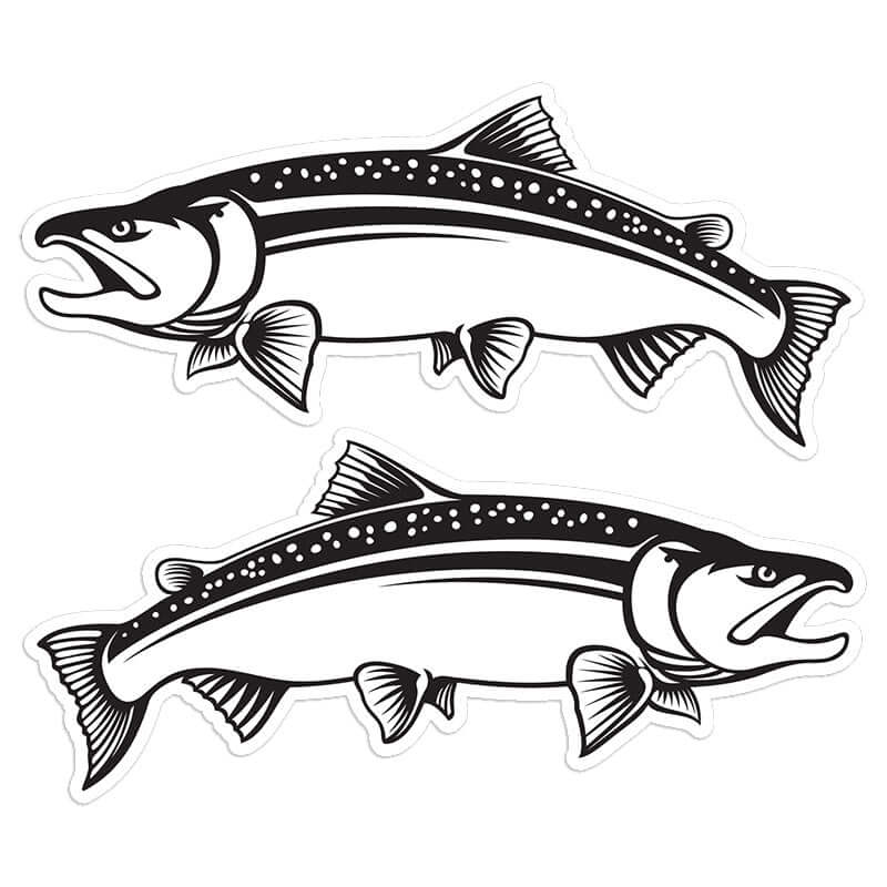 Coho Salmon - Stickers, Decals