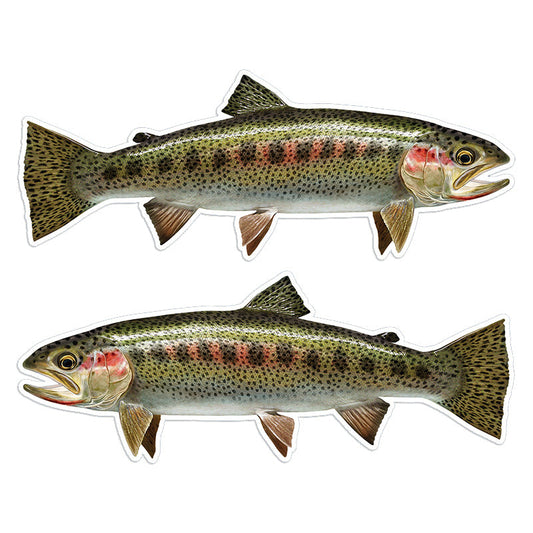 Cutthroat Trout 14 inch stickers left and right facing.