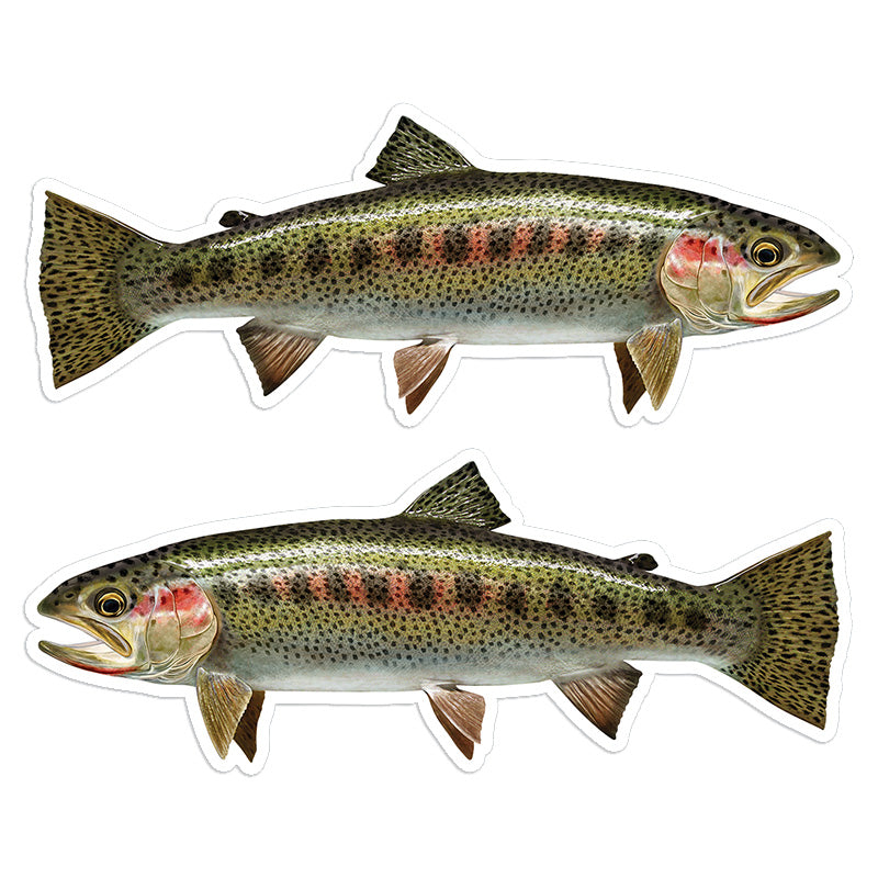 Cutthroat Trout 8 inch stickers left and right facing.