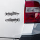 Flathead Catfish stickers on a truck.