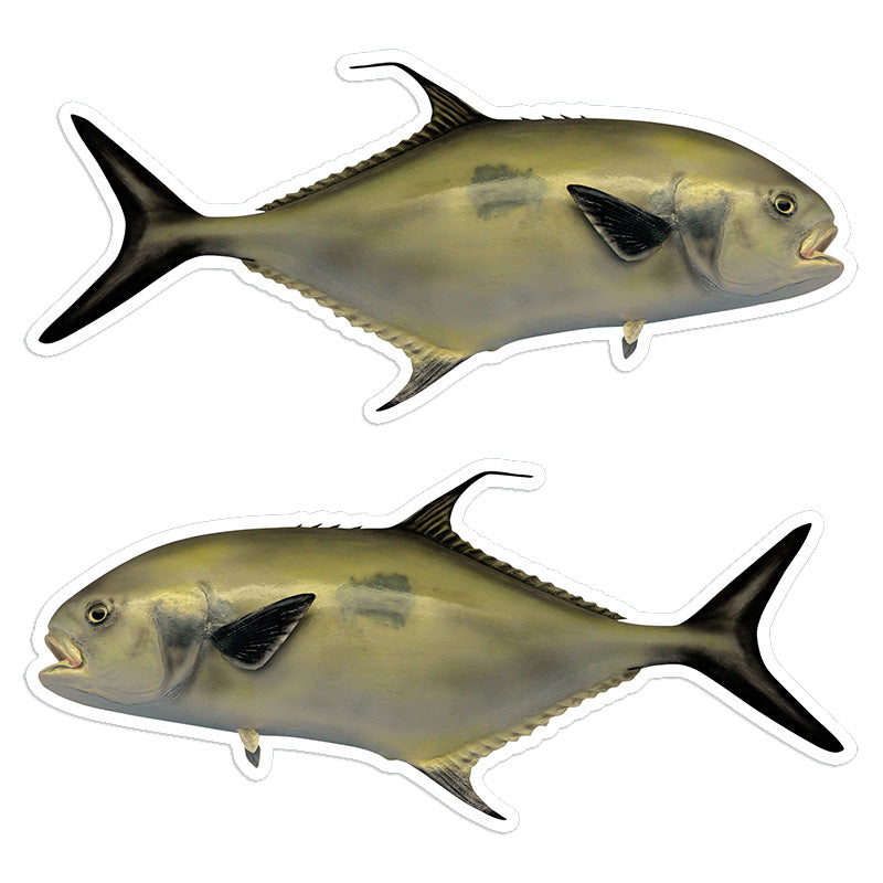 Florida Pompano 8 inch stickers left and right facing.