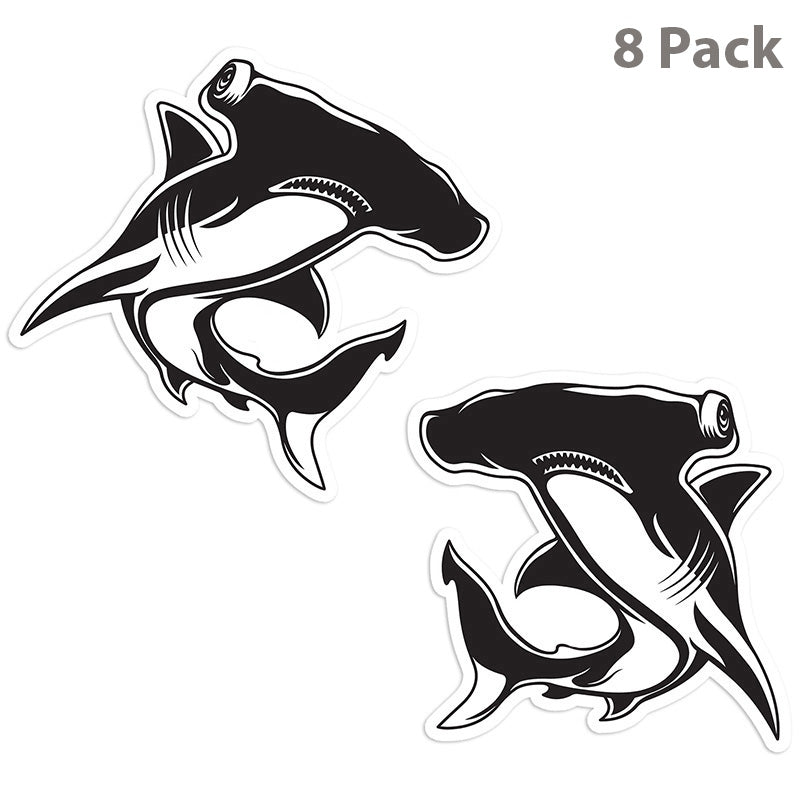 Hammerhead Shark Stickers | 10" 5"