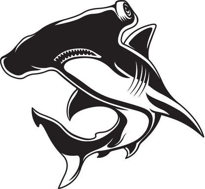 Hammerhead Shark Decals | 14"-70"