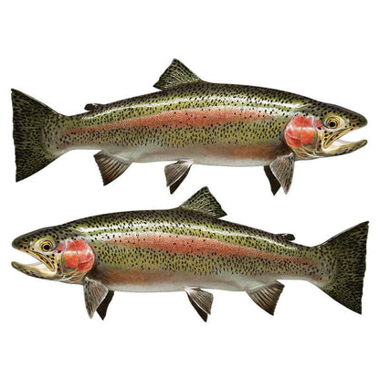 Rainbow Trout large decals left and right facing.