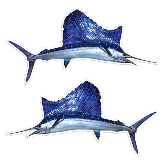 Sailfish 14 inch stickers left and right facing.