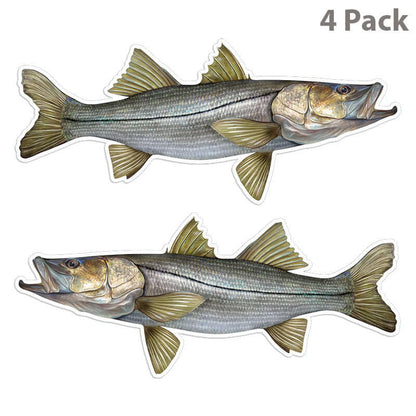 Snook 14 inch 4 sticker pack.