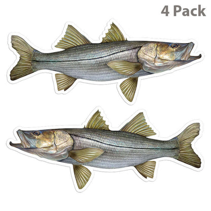 Snook 8 inch 4 sticker pack.