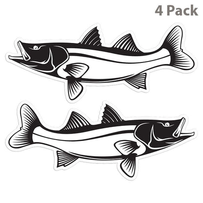 Snook 8 inch 4 sticker pack.