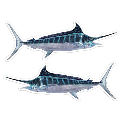 Striped Marlin - Stickers, Decals