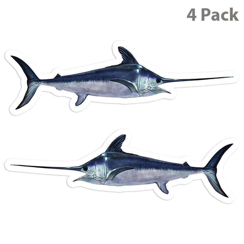 Swordfish 5 inch 4 sticker pack.