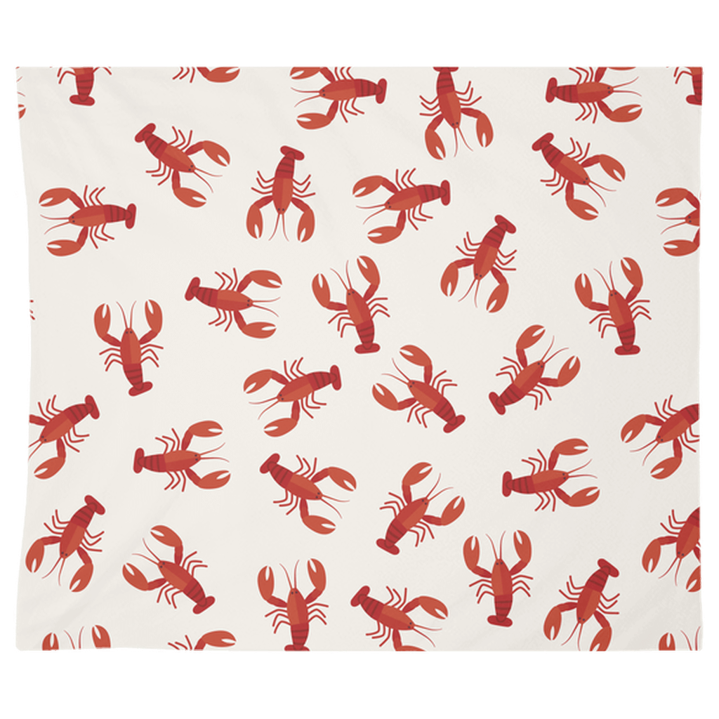 Crawfish Crayfish wall tapestry with vibrant fish décor design