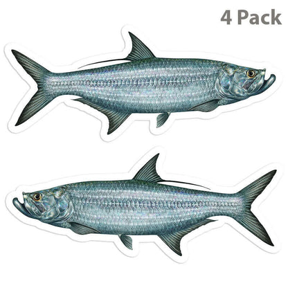 Tarpon 5 inch 4 sticker pack.