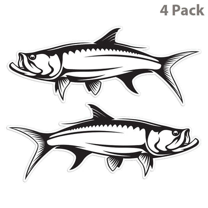 Tarpon 14 inch 4 sticker pack.