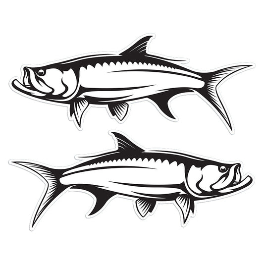 Tarpon 14 inch stickers left and right facing.
