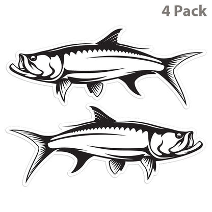 Tarpon 8 inch 4 sticker pack.