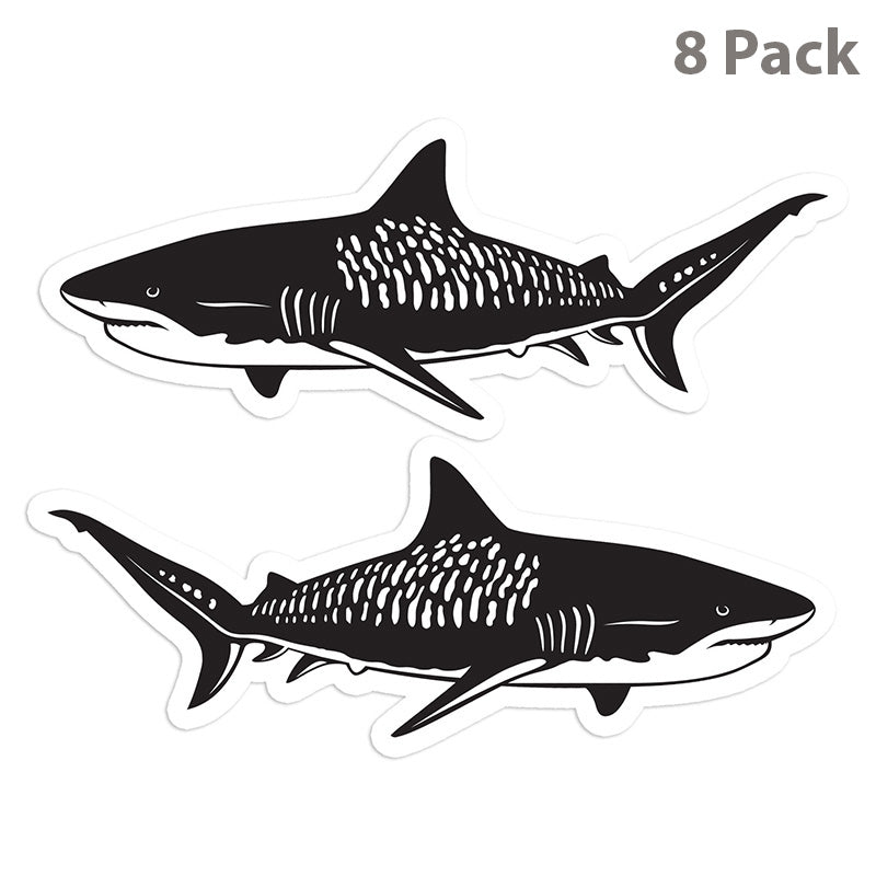 Tiger Shark 5 inch 8 sticker pack.