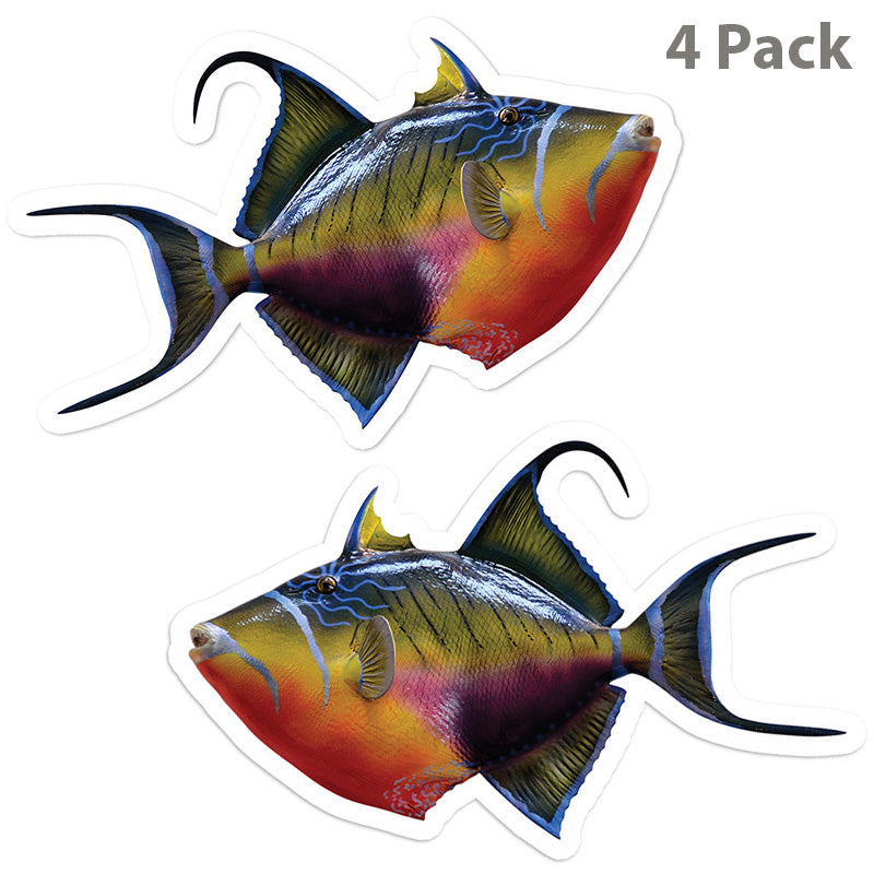 Triggerfish 5 inch 4 sticker pack.