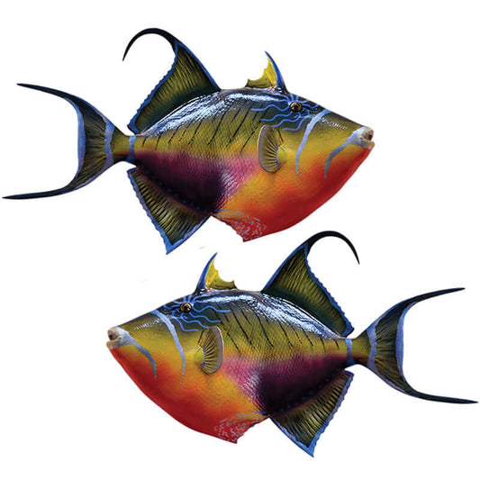 Triggerfish large decals left and right facing.