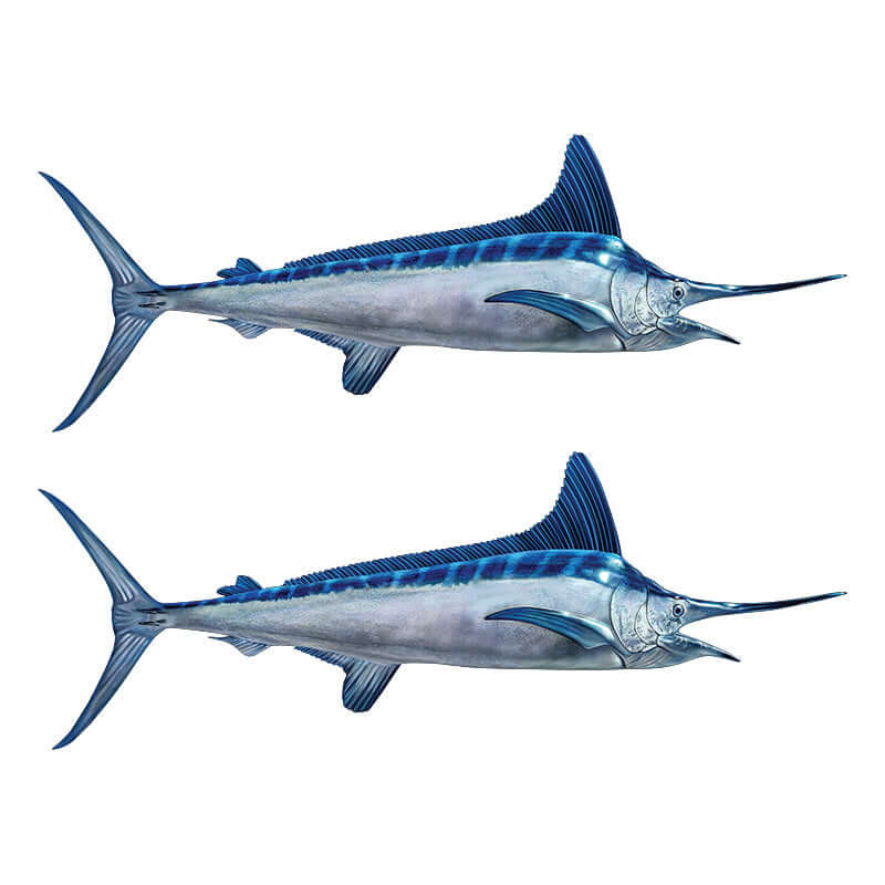 White Marlin Decals