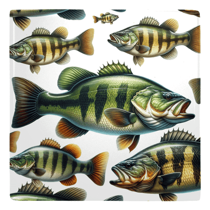 Largemouth Bass fish fridge magnets 5 pack for fun kitchen décor